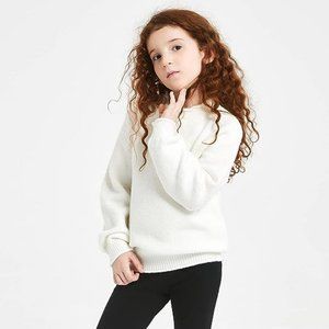 Girls Sweaters Knit Pullover Turtleneck Long Sleeve Tops Fall Winte